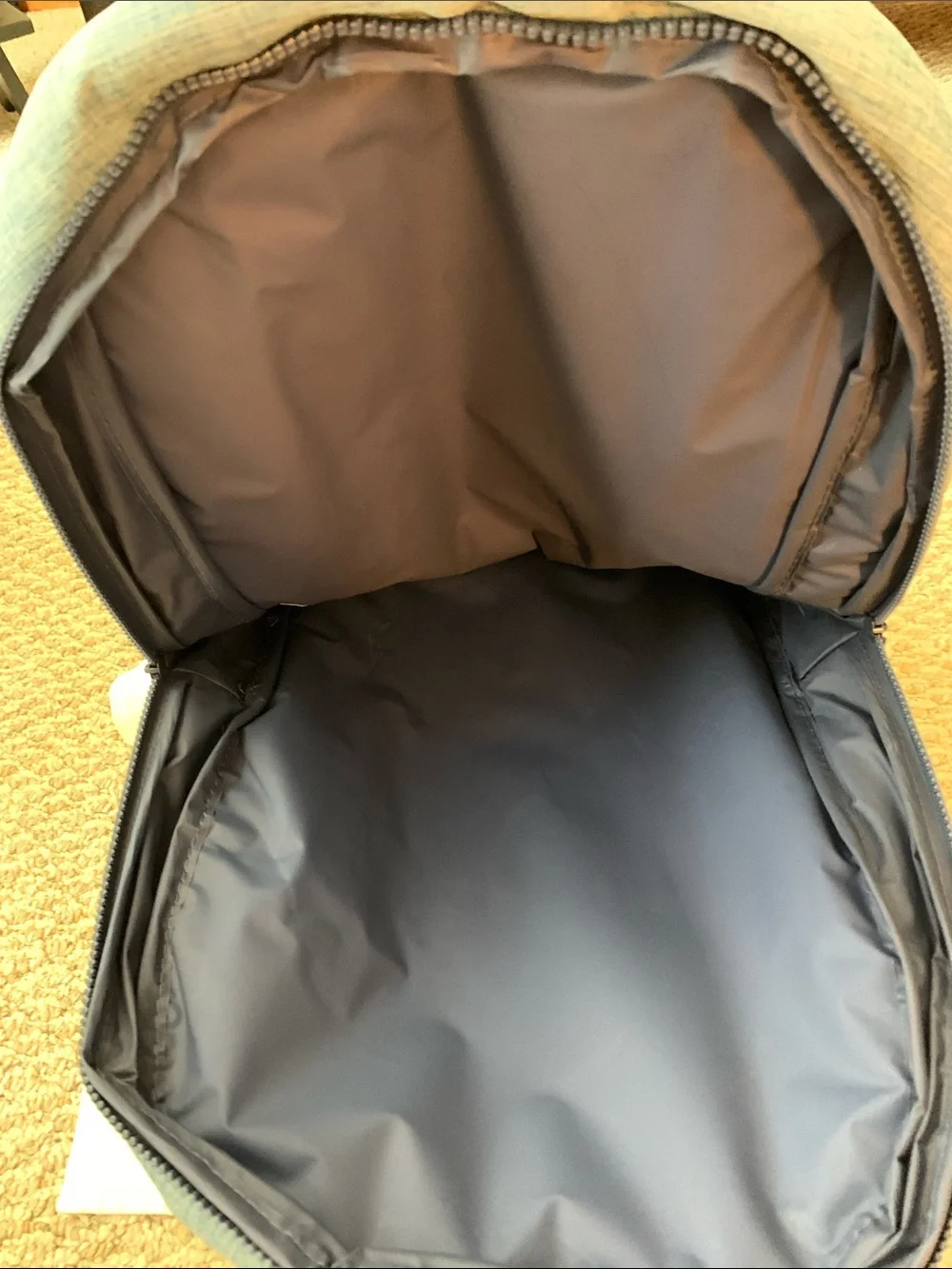 BellaRusso 18.75” Blue Backpack with Navy Blue Base